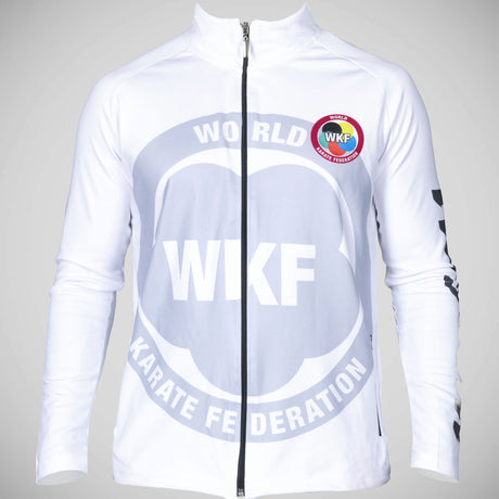 White Hayashi WKF Zeal Training Jacket    at Bytomic Trade and Wholesale