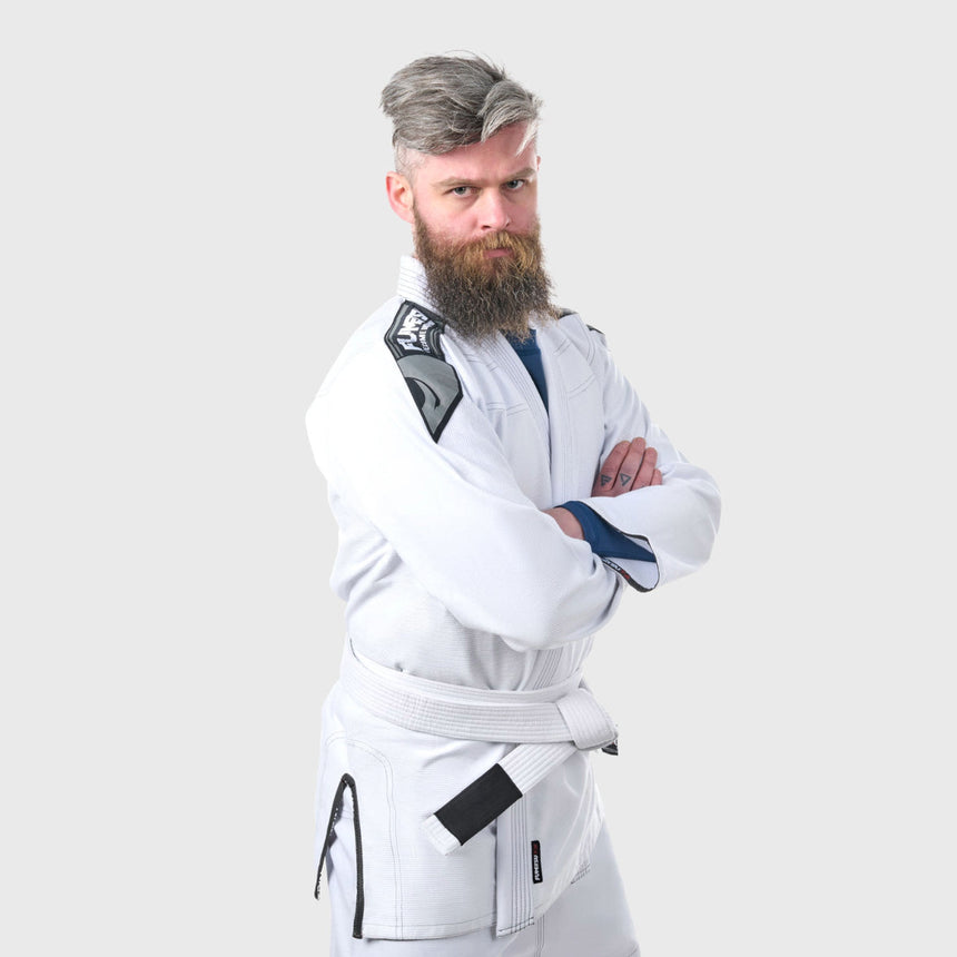 White Fumetsu Shield MK2 Mens BJJ Gi    at Bytomic Trade and Wholesale