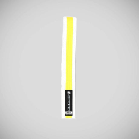 White/Yellow Bytomic Belt with Stripe    at Bytomic Trade and Wholesale
