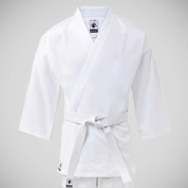 White Bytomic Adult 100% Cotton Student Karate Uniform    at Bytomic Trade and Wholesale