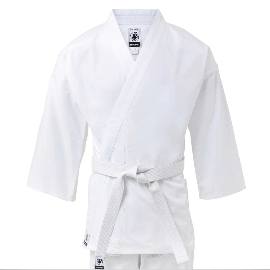 White Bytomic Adult 100% Cotton Student Karate Uniform    at Bytomic Trade and Wholesale