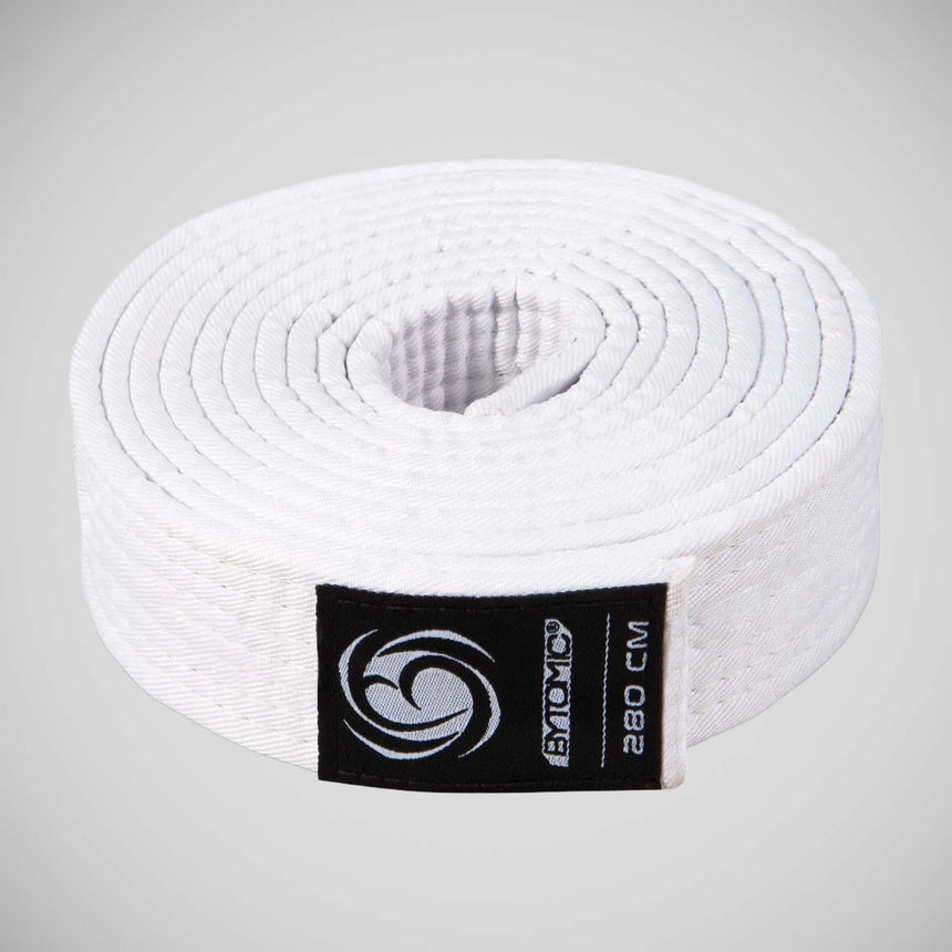 White Bytomic Plain Polycotton Martial Arts Belt Pack of 10    at Bytomic Trade and Wholesale