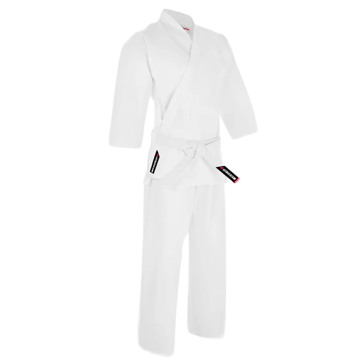 White Bytomic Red Label 7oz Lightweight Kids Karate Uniform    at Bytomic Trade and Wholesale