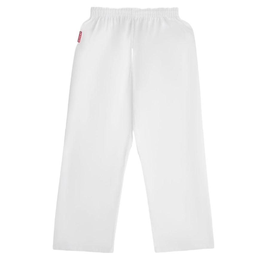 White Bytomic Red Label Kids Martial Arts Trousers    at Bytomic Trade and Wholesale