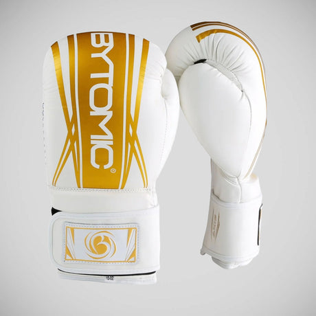 White/Gold Bytomic Axis V2 Boxing Gloves    at Bytomic Trade and Wholesale