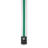 White/Green Bytomic Striped Polycotton Martial Arts Belt Pack of 10    at Bytomic Trade and Wholesale