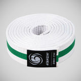 White/Green Bytomic Striped Polycotton Martial Arts Belt Pack of 10    at Bytomic Trade and Wholesale