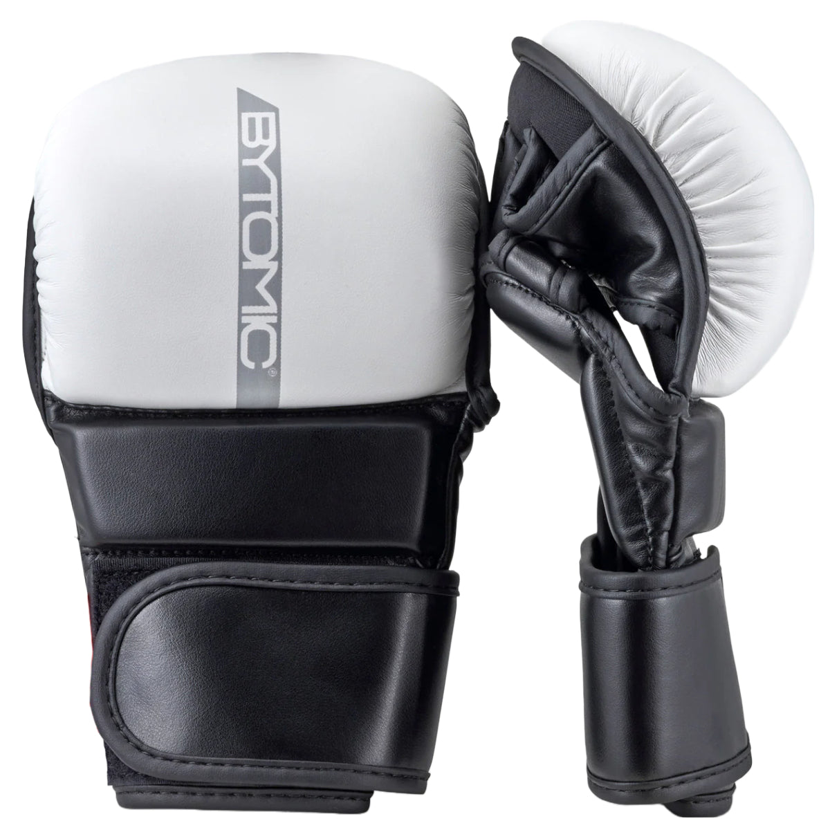 White/Grey/Black Bytomic Red Label MMA Sparring Gloves    at Bytomic Trade and Wholesale