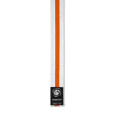 White/Orange Bytomic Striped Polycotton Martial Arts Belt Pack of 10    at Bytomic Trade and Wholesale