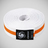 White/Orange Bytomic Striped Polycotton Martial Arts Belt Pack of 10    at Bytomic Trade and Wholesale