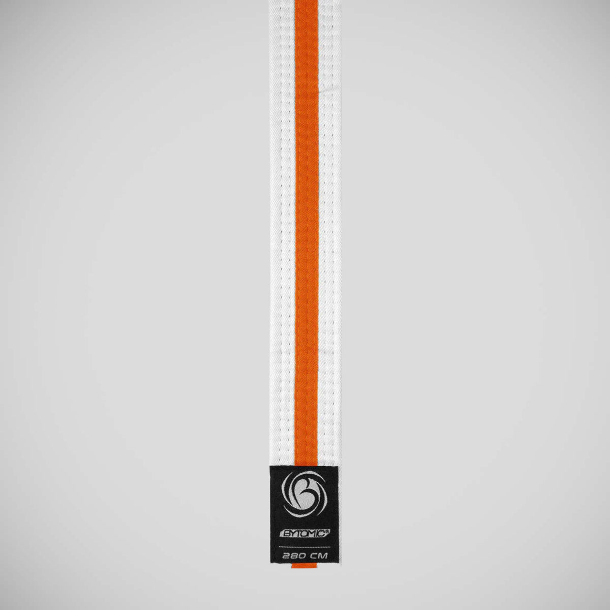 White/Orange Bytomic Striped Polycotton Martial Arts Belt Pack of 10    at Bytomic Trade and Wholesale