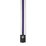 White/Purple Bytomic Striped Polycotton Martial Arts Belt Pack of 10    at Bytomic Trade and Wholesale