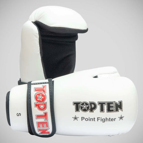 Top Ten Pointfighter Gloves White    at Bytomic Trade and Wholesale