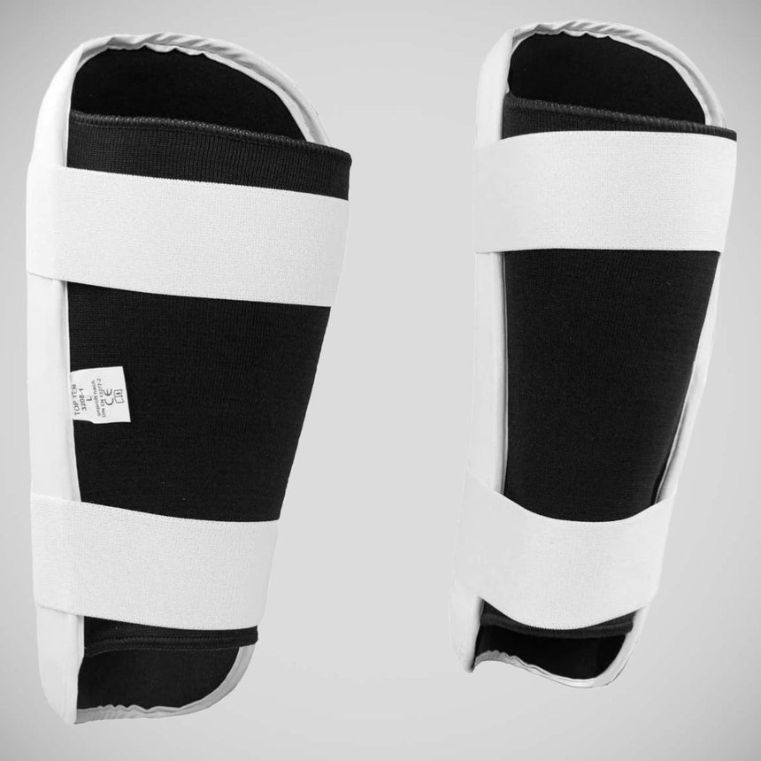 White Top Ten WAKO Shin Guards    at Bytomic Trade and Wholesale