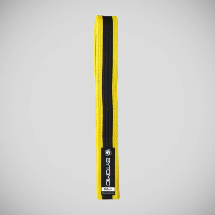 Yellow/Black Bytomic Stripe Belt    at Bytomic Trade and Wholesale