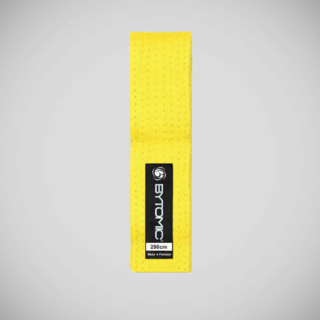 Yellow Bytomic Kids Martial Arts Belt    at Bytomic Trade and Wholesale