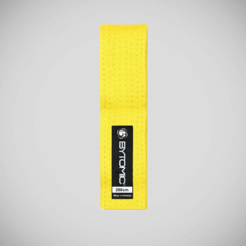 Yellow Bytomic Kids Martial Arts Belt    at Bytomic Trade and Wholesale