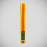 Yellow/Orange Bytomic 100% Cotton Coloured Stripe Martial Arts Belt at Bytomic Trade and Wholesale