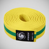 Yellow/Green Bytomic Striped Polycotton Martial Arts Belt Pack of 10    at Bytomic Trade and Wholesale