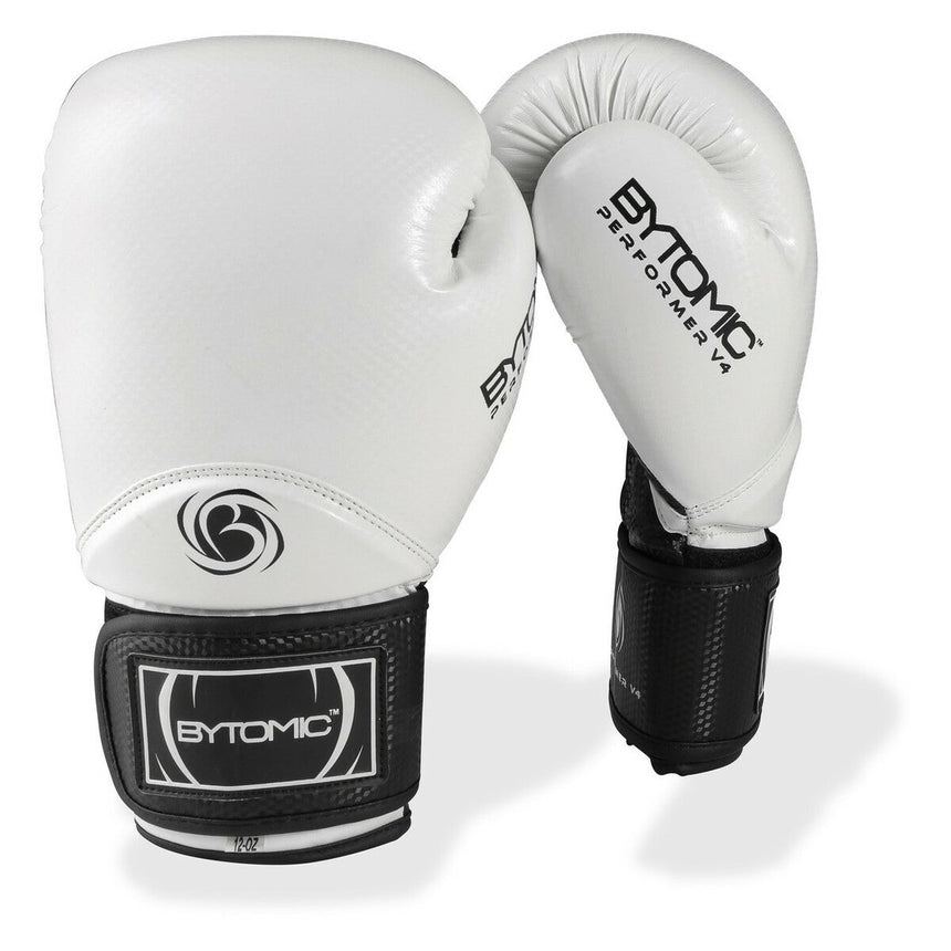 White Bytomic Performer V4 Boxing Gloves    at Bytomic Trade and Wholesale