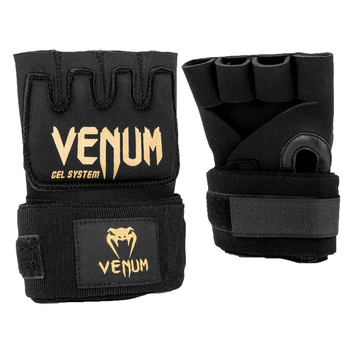 Black/Gold Venum Kontact Gel Wrap Gloves OLD    at Bytomic Trade and Wholesale