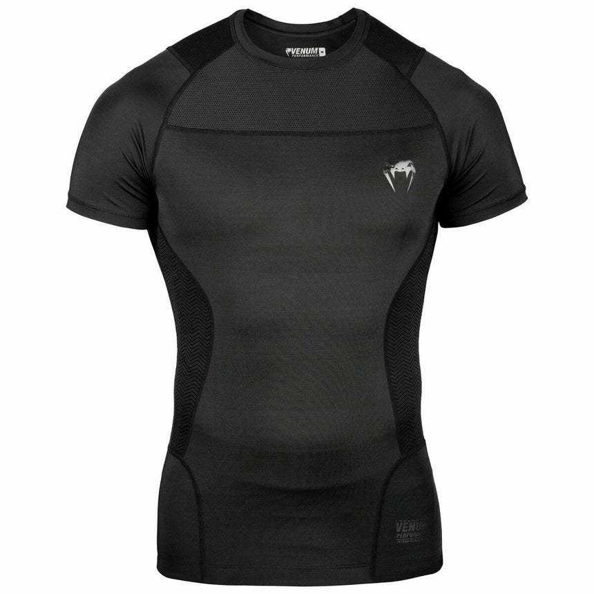 Black Venum G-Fit Short Sleeved Rash Guard    at Bytomic Trade and Wholesale