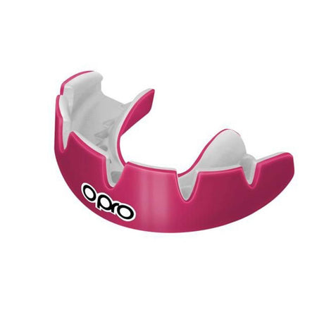 Opro Power Fit Braces Mouth Guard Pink/White   at Bytomic Trade and Wholesale