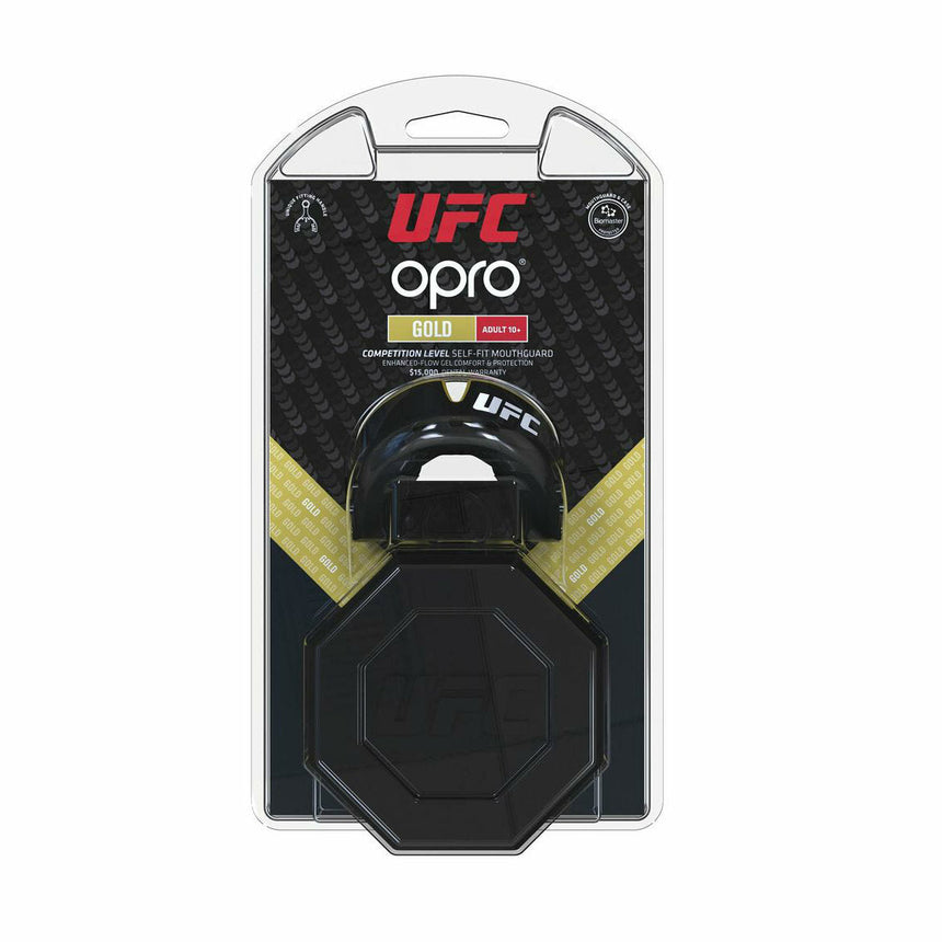 Black Metal-Gold Opro UFC Gold Mouth Guard    at Bytomic Trade and Wholesale
