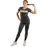 Grey/Yellow Venum Womens One FC Impact T-Shirt    at Bytomic Trade and Wholesale