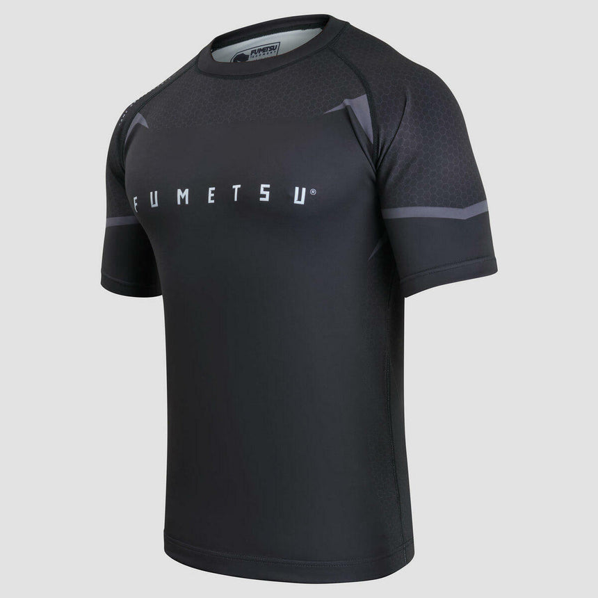 Black Fumetsu Ghost MK2 Short Sleeve Rash Guard    at Bytomic Trade and Wholesale