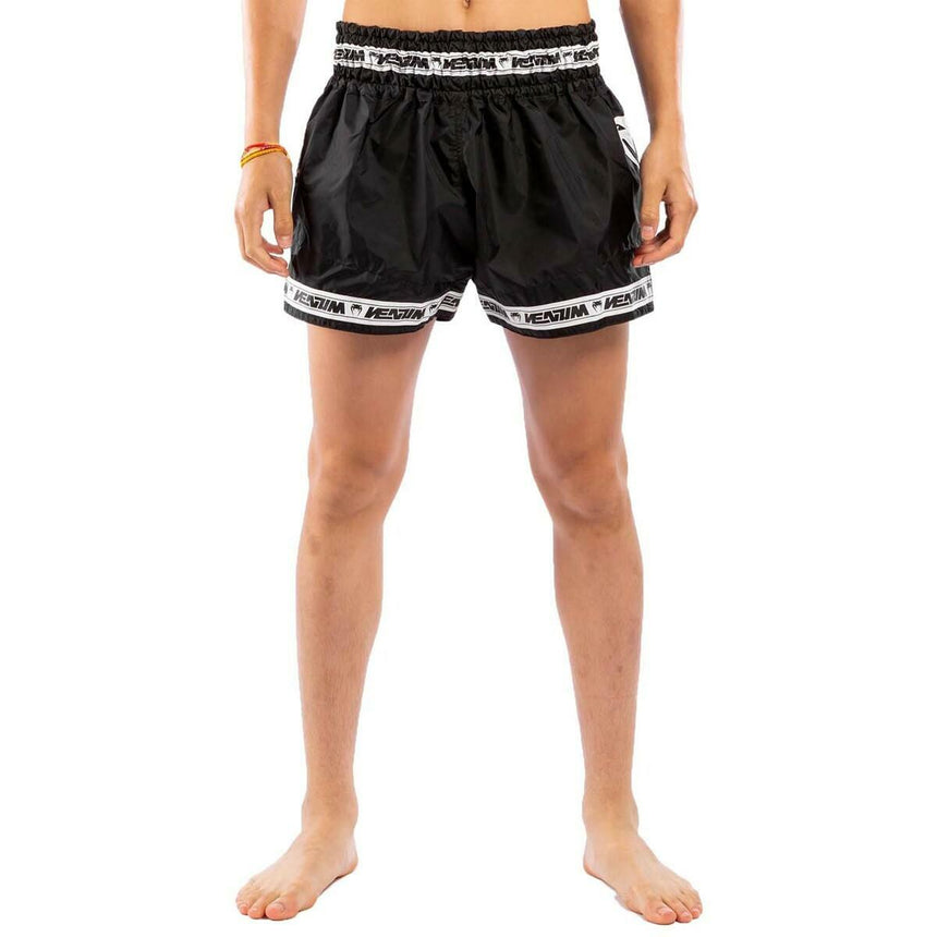 Venum Parachute Muay Thai Shorts Black/White Large  at Bytomic Trade and Wholesale