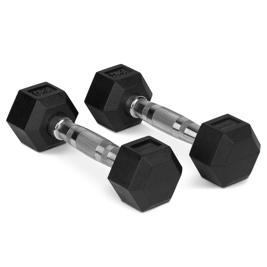 Black Bytomic Rubber 2kg Hexagon Dumbbell Set    at Bytomic Trade and Wholesale