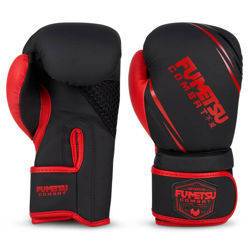 Black/Red Fumetsu Shield Kids Boxing Gloves    at Bytomic Trade and Wholesale