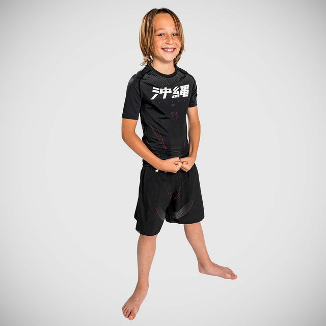 Venum Okinawa 3.0 Kids Short Sleeve Rash Guard    at Bytomic Trade and Wholesale