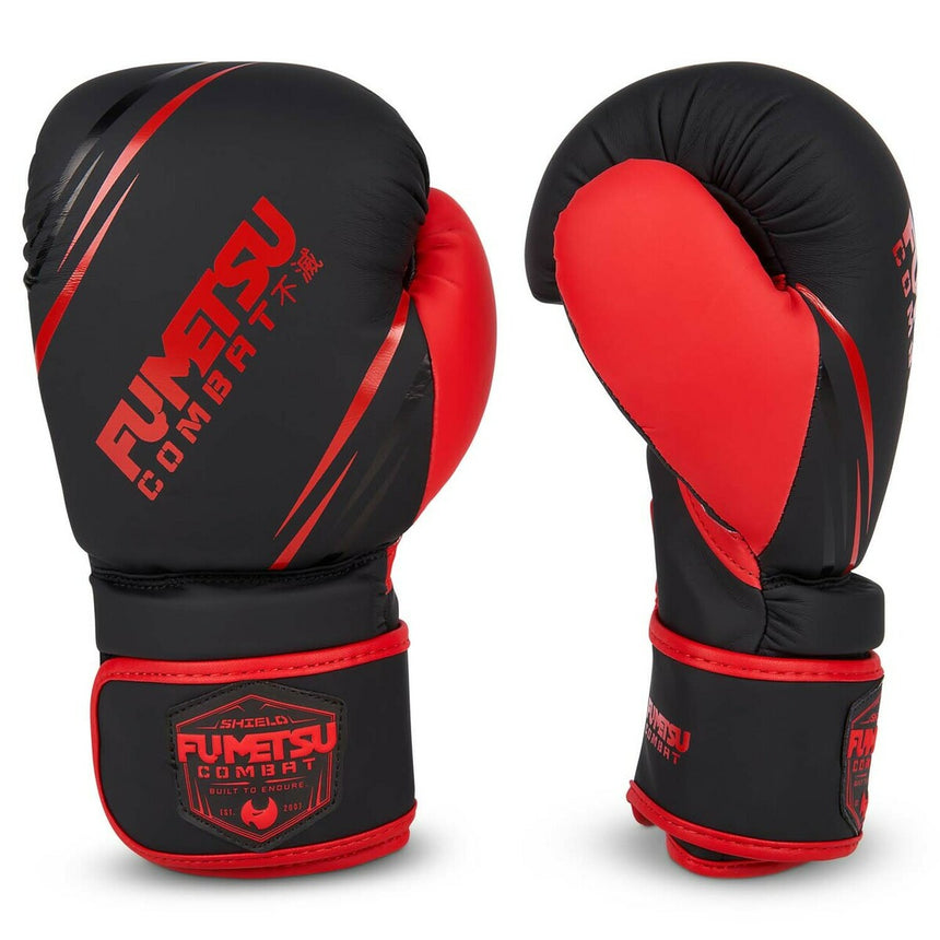 Black/Red Fumetsu Shield Kids Boxing Gloves    at Bytomic Trade and Wholesale