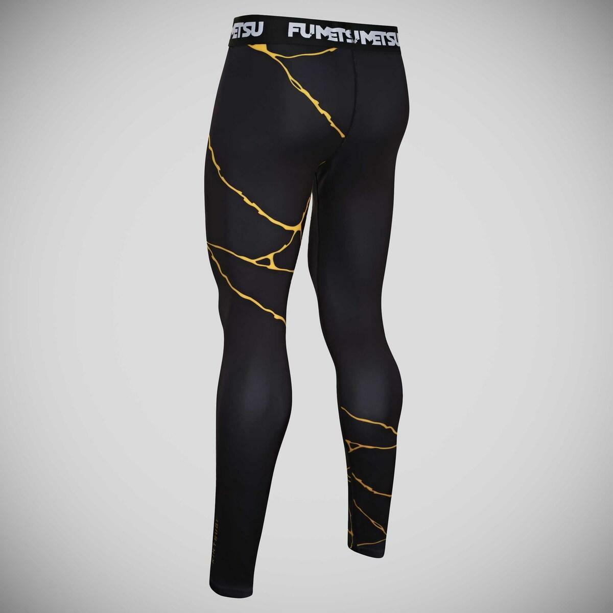 Black/Gold Fumetsu Kintsugi Spats    at Bytomic Trade and Wholesale