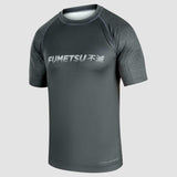 Grey Fumetsu Arc Short Sleeve Rash Guard    at Bytomic Trade and Wholesale