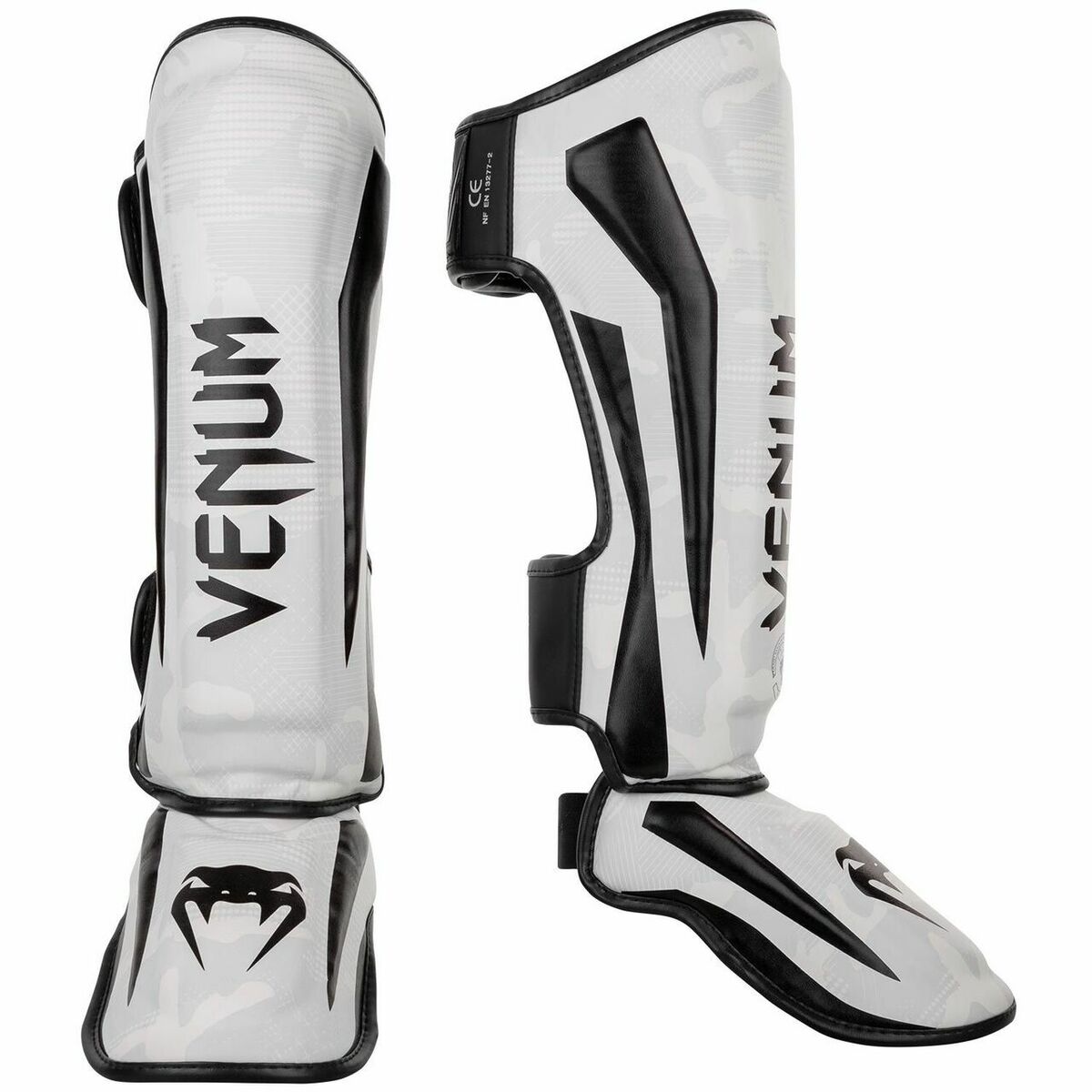 White/Camo Venum Elite Shin Guards    at Bytomic Trade and Wholesale