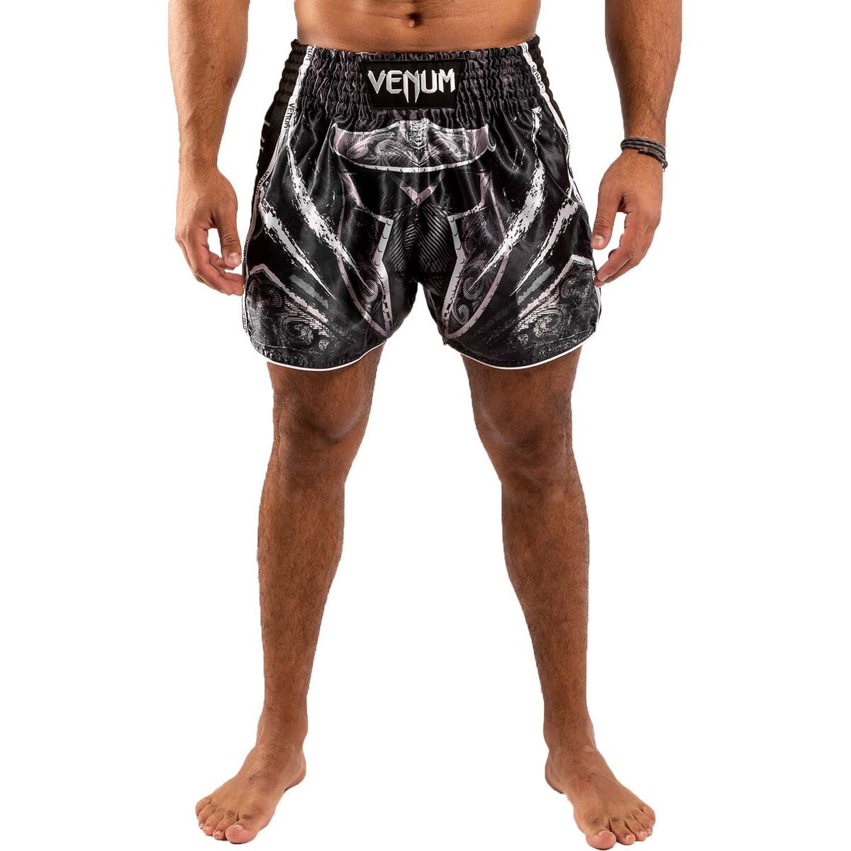 Black-White Venum Gladiator 4.0 Muay Thai Shorts    at Bytomic Trade and Wholesale