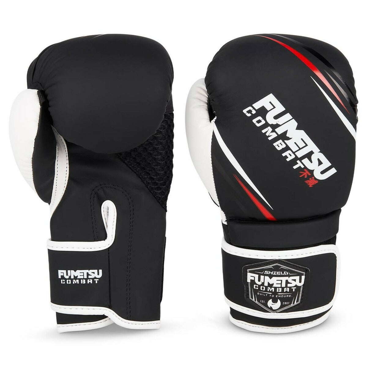 Black/White Fumetsu Shield Kids Boxing Gloves    at Bytomic Trade and Wholesale