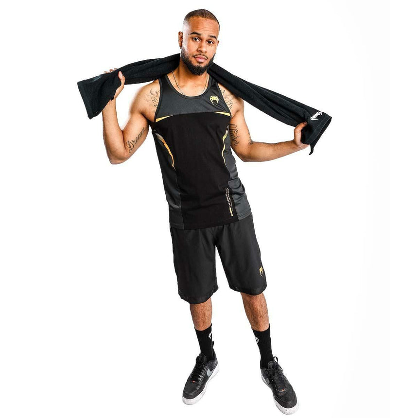 Venum Tempest 2.0 Tank Top Black/Gold Small  at Bytomic Trade and Wholesale