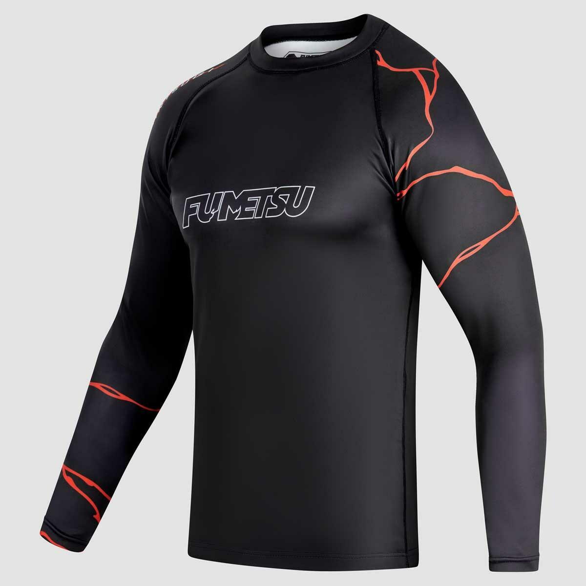 Black/Red Fumetsu Kintsugi Long Sleeve Rash Guard Small   at Bytomic Trade and Wholesale