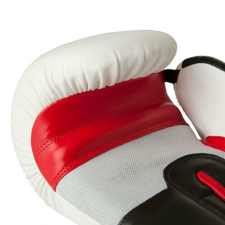 White-Red-Black Top Ten Stripe Boxing Gloves    at Bytomic Trade and Wholesale