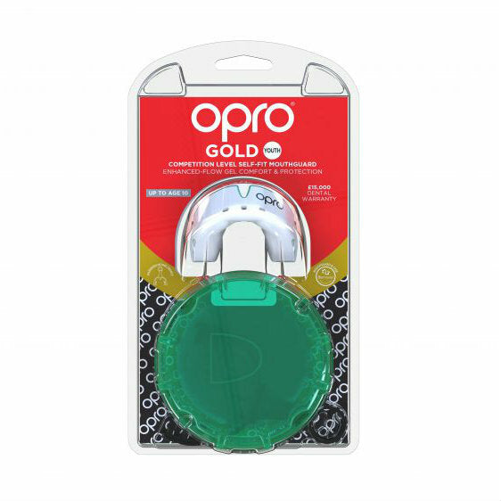 White-Mint Opro Gold Gen 4 Mouth Guard    at Bytomic Trade and Wholesale
