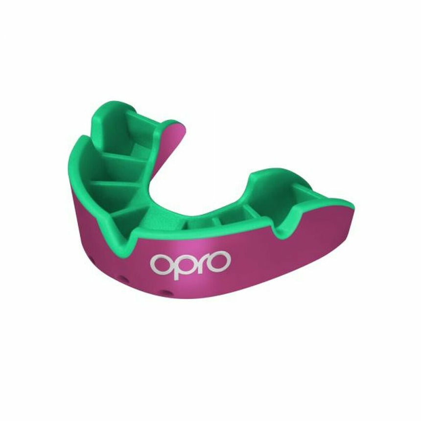 Pink/Green Opro Junior Silver Gen 4 Mouth Guard Pink/Green   at Bytomic Trade and Wholesale