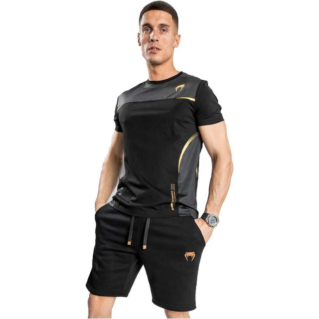 Venum Tempest 2.0 T-Shirt Black/Gold Small  at Bytomic Trade and Wholesale