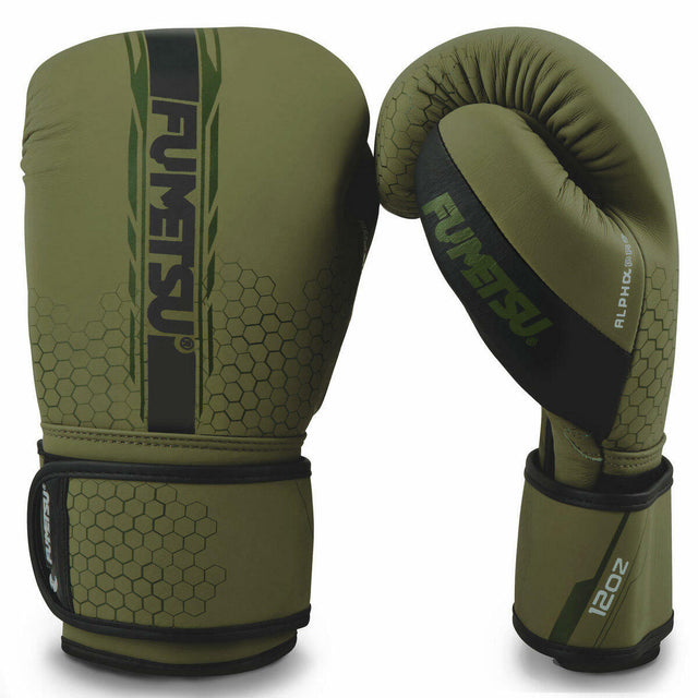 Khaki Fumetsu Alpha Pro Boxing Gloves 12oz   at Bytomic Trade and Wholesale