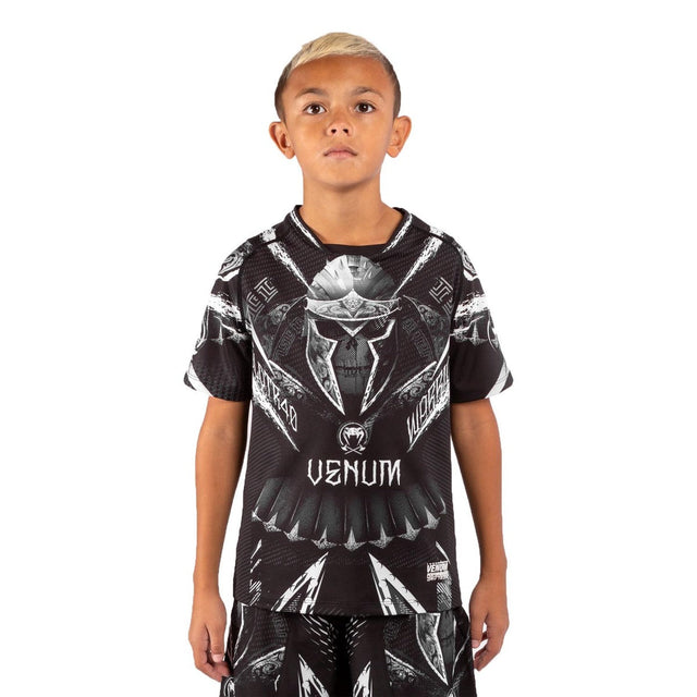 Black-White Venum GLDTR 4.0 Kids Dry Tech T-Shirt    at Bytomic Trade and Wholesale