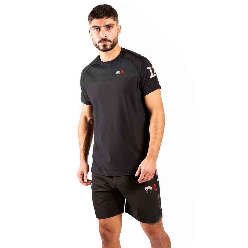 Black Venum Loma 08-12 Dry Tech T-Shirt    at Bytomic Trade and Wholesale