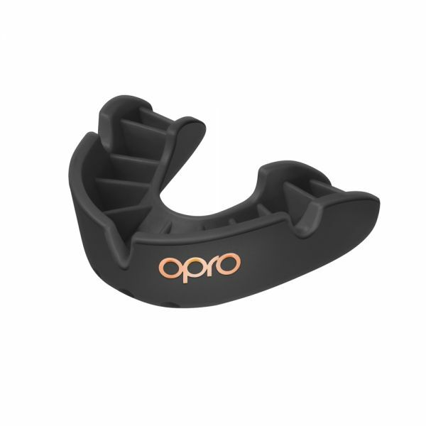 Black Opro Junior Bronze Gen 4 Mouth Guard    at Bytomic Trade and Wholesale